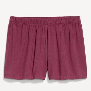 NWT OLD NAVY Knit Jersey Pajama Shorts Dark REDWOOD SIZE MEDIUM